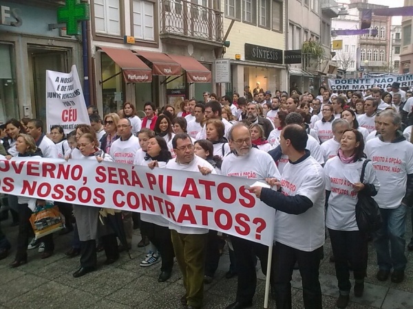 Marcha em defesa do Hospital de S. Marcos, Braga