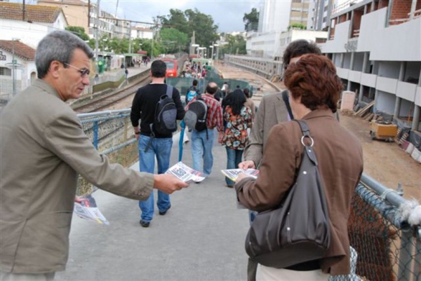PCP contra a privatização da CP