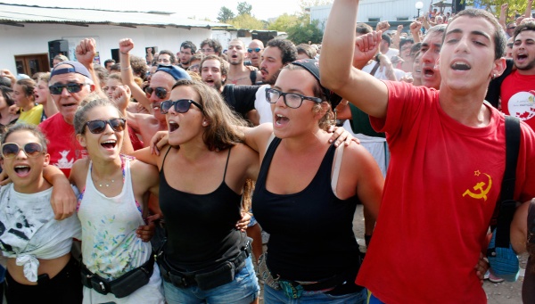 Saudação aos construtores da Festa do «Avante!» 2015