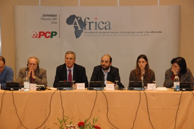 Seminário África, Desafios do desenvolvimento, do progresso social e da soberania. A denúncia do Neocolonialismo, outra visão para as relações com África - 01 de Dezembro de 2007