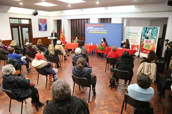 Sessão «Igualdade no trabalho e na vida. Cumprir os direitos das mulheres!», 8 de Março de 2021, Lisboa