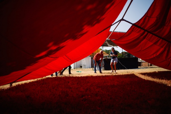 Visita ao espaço da Festa do «Avante!»