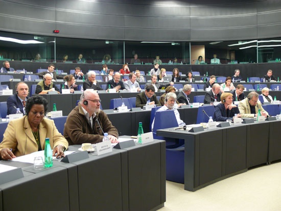 Visita de Jerónimo de Sousa ao Parlamento Europeu - 03 de Fevereiro de 2009